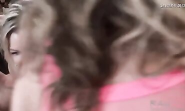 Four Busty Bimbos Deepthroat and Hump in a Swinger Gangbang