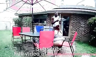 Drone Captures Plus-Size Dezzy Giving a BBC Blowjob