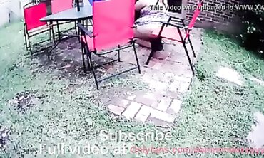 Drone Captures Plus-Size Dezzy Giving a BBC Blowjob