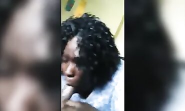 Chocolate Gives a Deepthroat Blowjob in POV