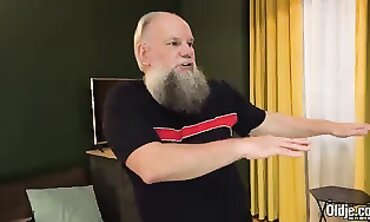 Super-Cute women Ravaged by Older Man in Hardcore Blowjob