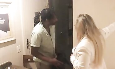 Hot MILF In Crimson Lingerie Fucks Her Step-Son's Friend And Gets A Huge Facial
