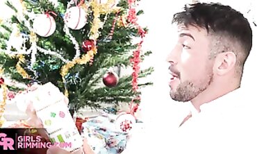 Alyssa Bounty's Fabulous Christmas Rimming Session