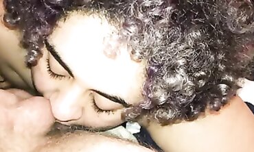 Enslaved 19-Year-Old BBW Gives Blowjob, Rimming & Testicle Munch