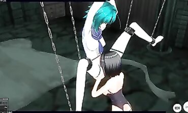 Virtual reality teen facesitter rides cock with blowjob while restrained