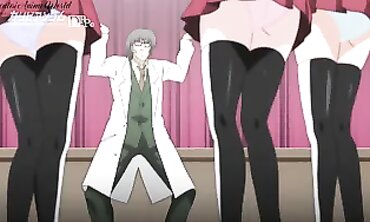 Uncensored Doc Plows College Girls in Animated Compilation