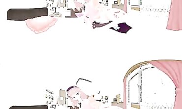 VR 360 4K: Lulu Suzuhara Nijisanji Vtuber Gets a Handjob and Doggy Style