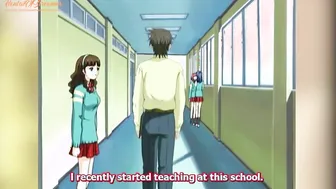 Uncensored college girl Anime Parody with Rough Hardcore Sex