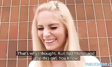Blonde Anna Song Gets Humped In Public