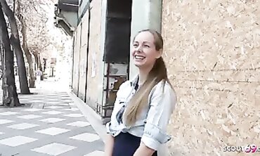 German Scout Auditions Petite Brunette For Hardcore Casting