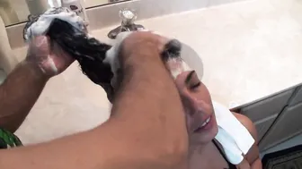 POV MILF Taboo Hair Wash and Jerk Off Instructions