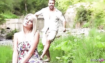 Real German Lovers Romantic Public Orgy on Holiday