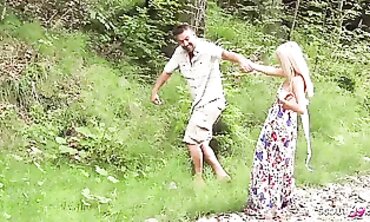 Real German Lovers Romantic Public Orgy on Holiday