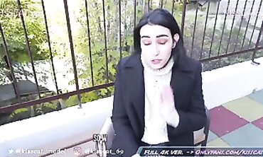 Russian Teen's First Porno: Gloryhole Anal & Outdoor Blowjob
