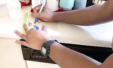 African Cougar MILF Blows Huge Black Dick in POV Gloryhole