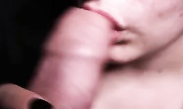 Close-up Blowjob on a Thick Uncircumcised Dick