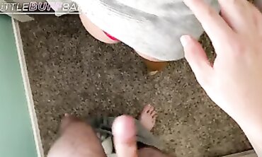 POV: Tight Blonde College Girl Takes a Big Cock