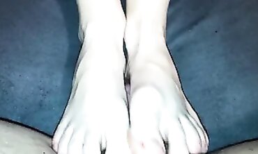 Czech MILF LIL_feet Socks Footjob POV