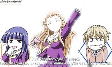 Uncensored Anime: Three Bombshells Screw Their Gymnastics Tutor