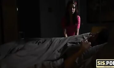 Skinny Sis Alita Angel Takes BF's Big Dick