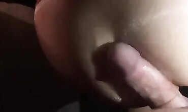 Sheer Stroking Latina MILF Gets Sloppy Cumshot in Ripped Stockings