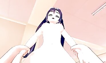 Mona Genshin Impact 3D Hentai Blowjob & Creampie