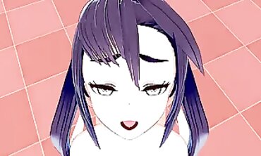 Mona Genshin Impact 3D Hentai Blowjob & Creampie