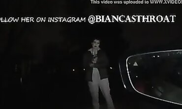 Milky Doll Gets Muddy Street Blowjob From Big Black Dick