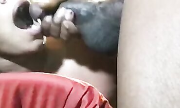 Light Skinned Ebony MILF Takes BBC In Her Mouth Twice