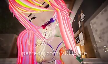POV: VRHottie's Pierced Nipple Lap Dance by the Pool