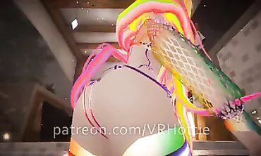 POV: VRHottie's Pierced Nipple Lap Dance by the Pool