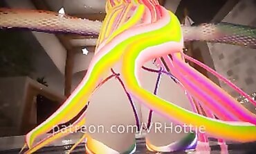 POV: VRHottie's Pierced Nipple Lap Dance by the Pool