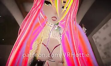 POV: VRHottie's Pierced Nipple Lap Dance by the Pool