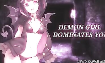 Lewd Kawaii ASMR: English Demon Bimbo Roleplay