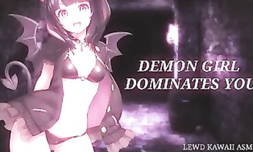 Lewd Kawaii ASMR: English Demon Bimbo Roleplay