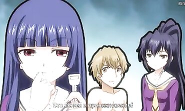 Uncensored Hentai: 1 Guy Gangbanged by 4 Older Women