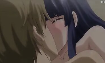 Uncensored Hentai: 1 Guy Gangbanged by 4 Older Women
