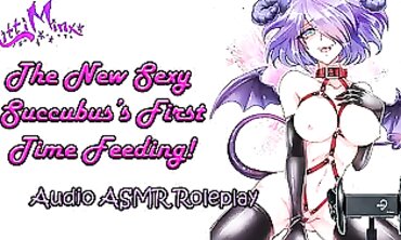 ASMR Roleplay: Ultra-Cutie Succubus First Feeding Session