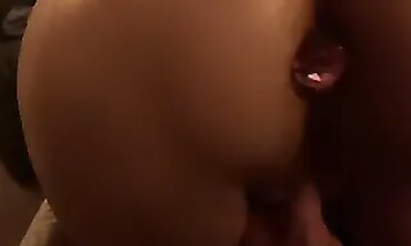POV Amateur Anal Blowjob with Handcuffed Daddy