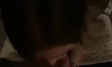 POV Amateur Anal Blowjob with Handcuffed Daddy