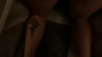 POV Amateur Anal Blowjob with Handcuffed Daddy