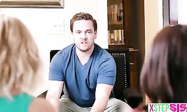 Step-Sister's Hot Friend Joins In For A Wild Threesome