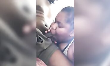Gina Bunny Sucks Daddy's Salami Through His Pants