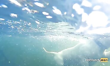 Naughty Milf Dives Into The Ocean For A Sexy Underwater Adventure