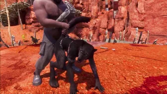 Wooly Wolfhybrid Toon in Wildlife Game Cosplay