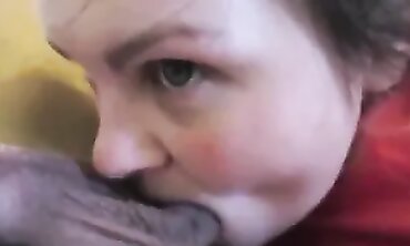 Innocent Milf Swallows Creampie in Cuckold Blowjob