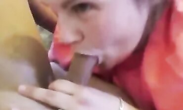 Innocent Milf Swallows Creampie in Cuckold Blowjob