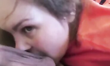 Innocent Milf Swallows Creampie in Cuckold Blowjob
