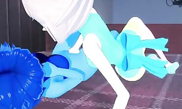 Lapis and Joy Button Lesbian Scissoring and Pussy Licking