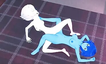 Lapis and Joy Button Lesbian Scissoring and Pussy Licking